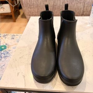 Hunter Black Ankle Boots